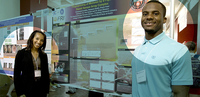 Two Students and Their Research Posters