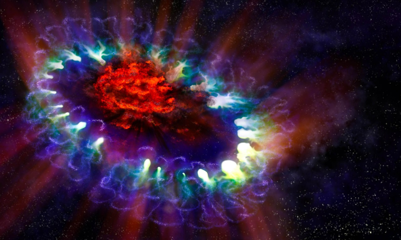 Heart of an Exploded Star Observed in 3-D