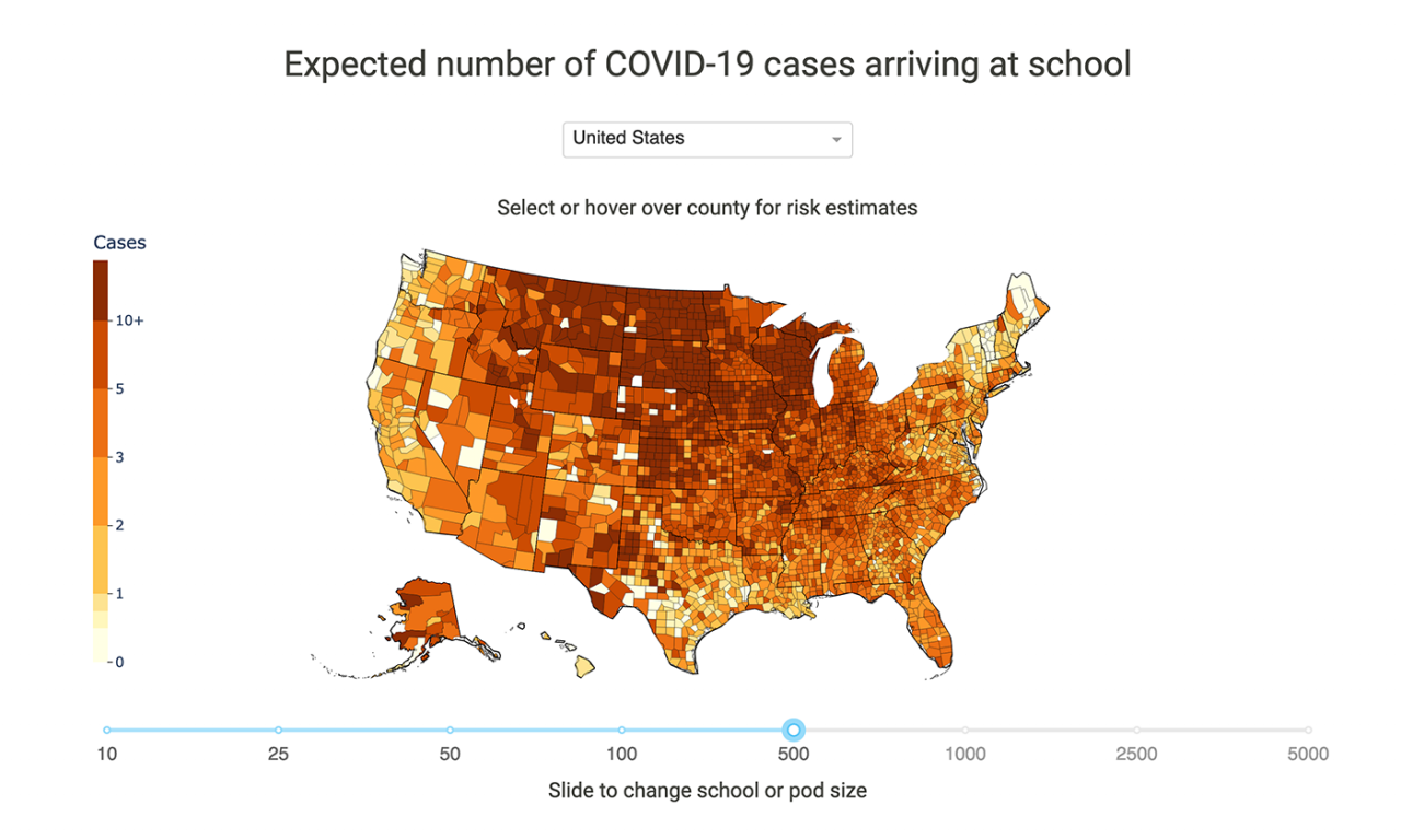 New Tool Helps Parents and Educators Estimate COVID-19 Infection Numbers at Their School